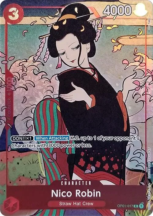 Nico Robin (English Version 1st Anniversary Set) #op1-017 – One Piece Promotion Cards
