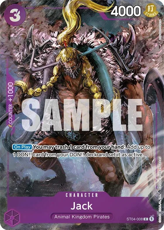 Jack (Premium Card Collection -BANDAI CARD GAMES Fest. 23-24 Edition-) #st4-008 – One Piece Promotion Cards