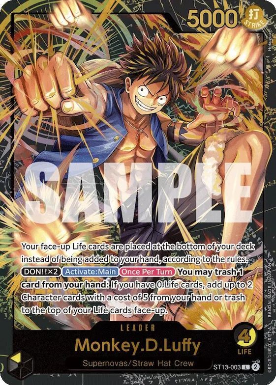Monkey.D.Luffy (Premium Card Collection -Leader Collection-) #st13-003 – One Piece Promotion Cards