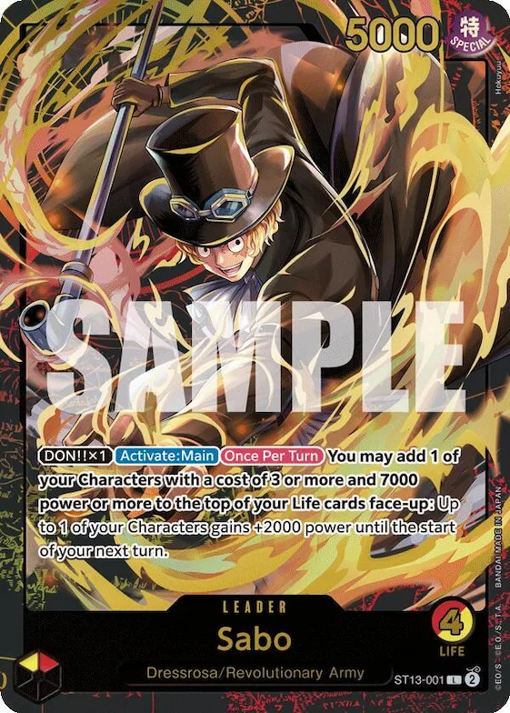 Sabo (Premium Card Collection -Leader Collection-) #st13-001 – One Piece Promotion Cards