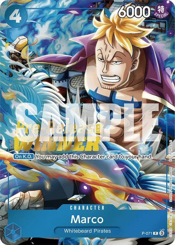 Marco (Two Legends Pre-Release Winner) #p-071 – One Piece Promotion Cards
