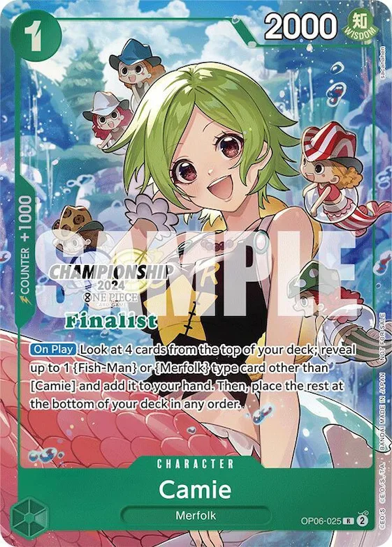 Camie (Championship 2024 Finalist Card Set) #op6-025 – One Piece Promotion Cards