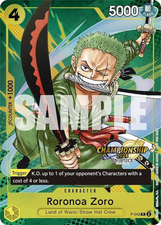 Roronoa Zoro (CS 2024 Event Pack) #p-042 – One Piece Promotion Cards