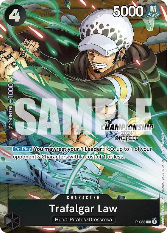 Trafalgar Law - P-038 (CS 2024 Event Pack Finalist) #p-038 – One Piece Promotion Cards