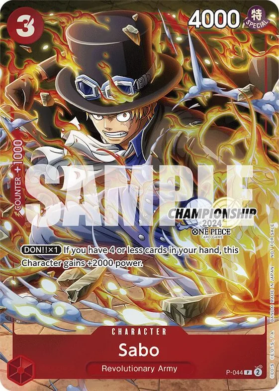 Sabo (CS 2024 Event Pack Finalist) #p-044 – One Piece Promotion Cards