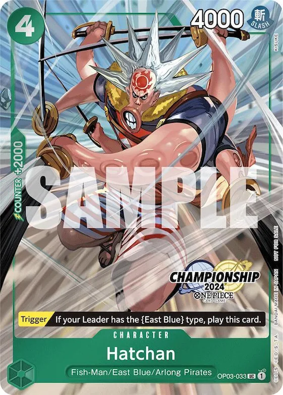Hatchan (CS 2024 Celebration Pack) #op3-033 – One Piece Promotion Cards