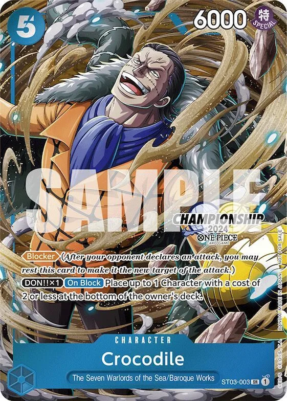 Crocodile (CS 2024 Celebration Pack) #st3-003 – One Piece Promotion Cards