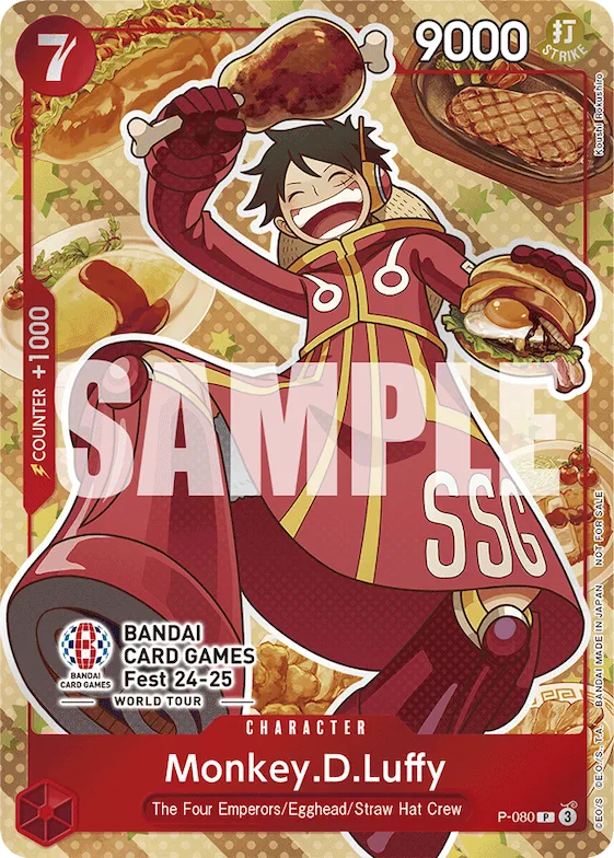Monkey.D.Luffy (Bandai Card Games Fest 24-25) #p-080 – One Piece Promotion Cards