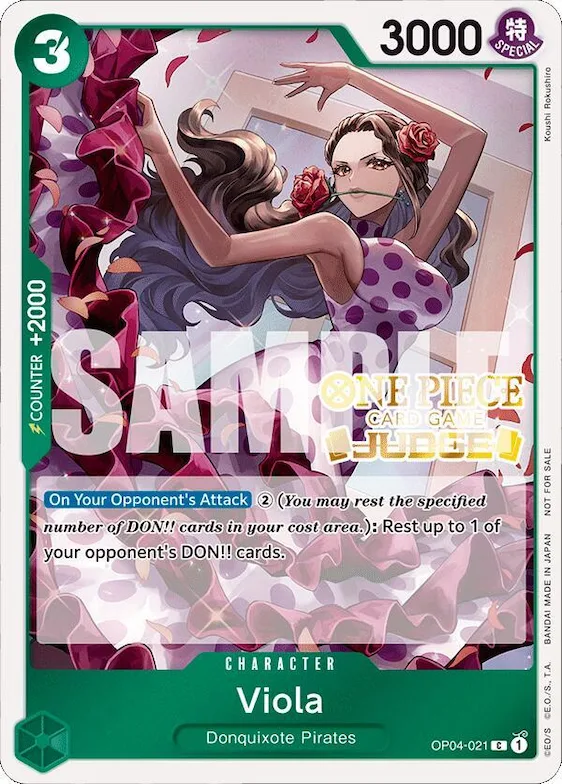 Viola (Judge Pack Vol. 4) #op4-021 – One Piece Promotion Cards