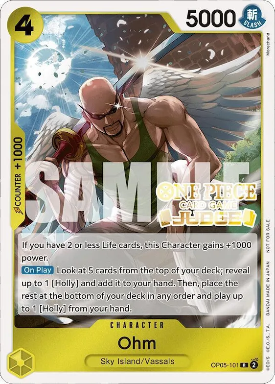 Ohm (Judge Pack Vol. 4) #op5-101 – One Piece Promotion Cards