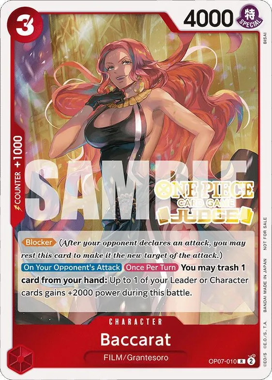 Baccarat (Judge Pack Vol. 4) #op7-010 – One Piece Promotion Cards