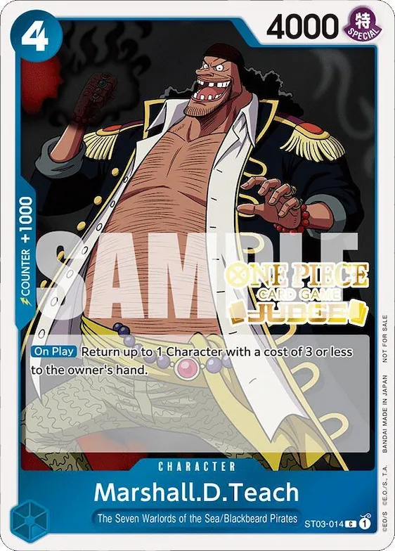 Marshall.D.Teach (Judge Pack Vol. 4) #st3-014 – One Piece Promotion Cards