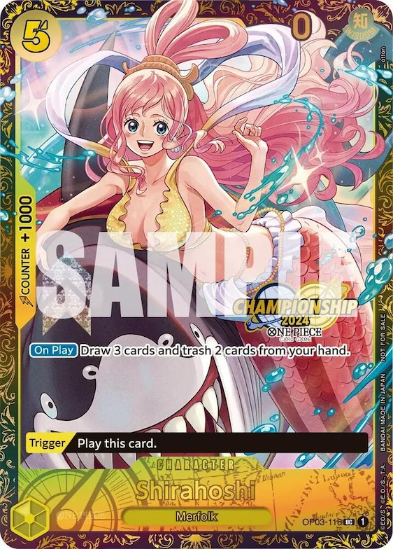 Shirahoshi (October Championship 2024 Online Regional) #op3-116 – One Piece Promotion Cards