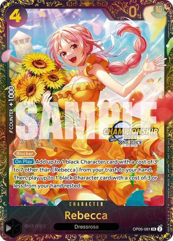 Rebecca (October Championship 2024 Online Regional) #op5-091 – One Piece Promotion Cards