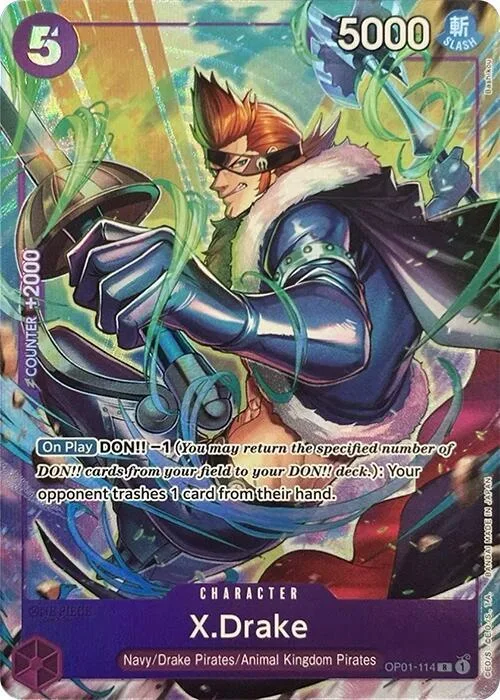 X.Drake (Premium Card Collection -Best Selection Vol. 2-) #op1-114 – One Piece Promotion Cards