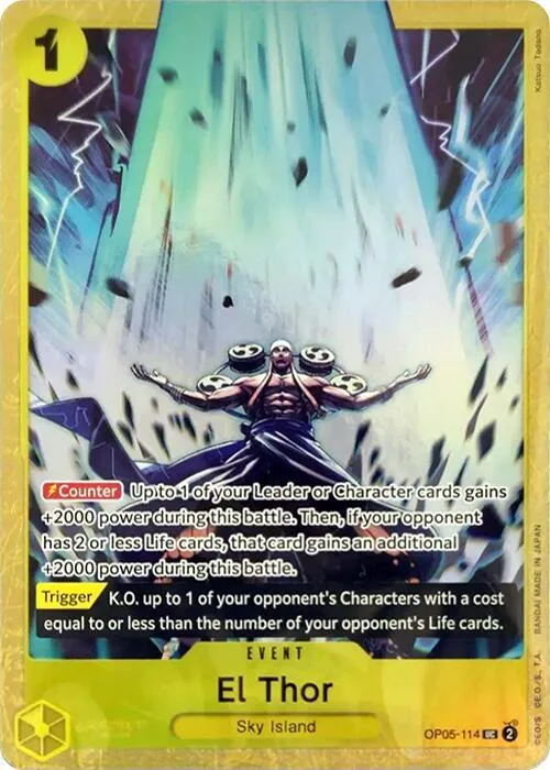 El Thor (Premium Card Collection -Best Selection Vol. 2-) #op5-114 – One Piece Promotion Cards