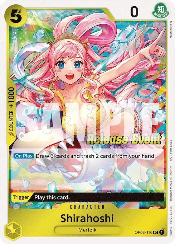 Shirahoshi (ST15 - ST20 Release Event Winner Pack) #op3-116 – One Piece Promotion Cards