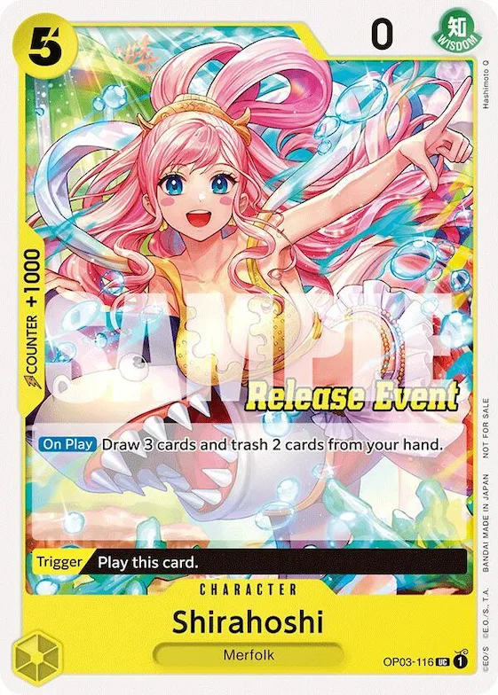 Shirahoshi (ST15 - ST20 Release Event Pack) #op3-116 – One Piece Promotion Cards