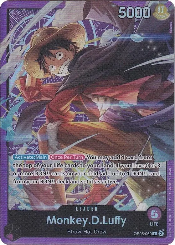 Monkey.D.Luffy (Sound Loader Vol. 1) #op5-060 – One Piece Promotion Cards