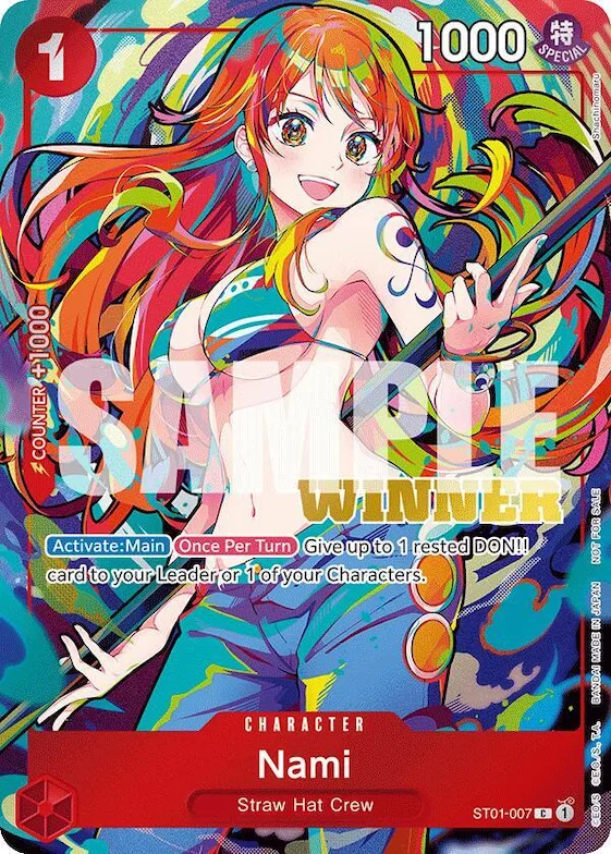 Nami (2025 New Year Event Winner) #st1-007 – One Piece Promotion Cards
