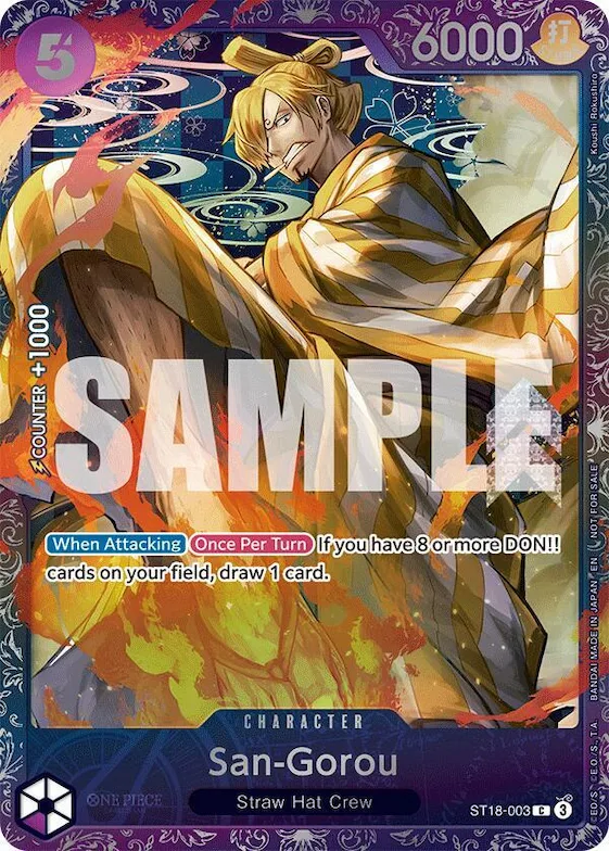 San-Gorou (Treasure Cup 2025) #st18-003 – One Piece Promotion Cards