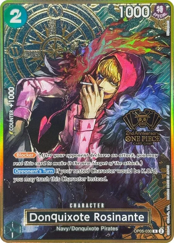Donquixote Rosinante (One Piece Japanese Version 2nd Anniversary Set) #op5-030 – One Piece Promotion Cards