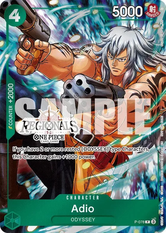 Adio (Offline Regional Participation Pack 2025 Vol.1) #p-078 – One Piece Promotion Cards