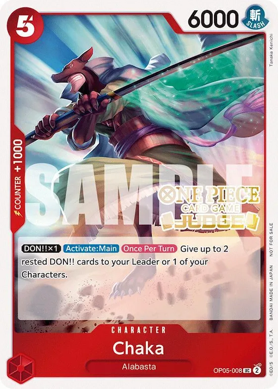 Chaka (Judge Pack Vol. 5) #op5-008 – One Piece Promotion Cards