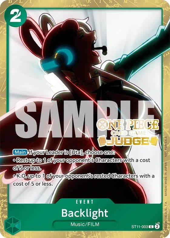 Backlight (Judge Pack Vol. 5) #st11-003 – One Piece Promotion Cards