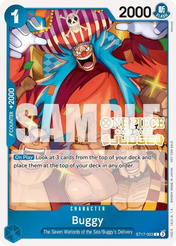Buggy (Judge Pack Vol. 5) #st17-003 – One Piece Promotion Cards