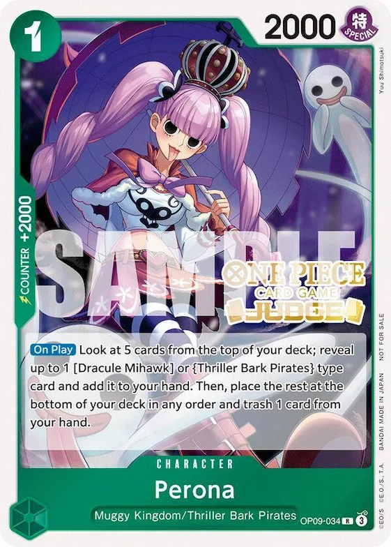 Perona (Judge Pack Vol. 5) #op9-034 – One Piece Promotion Cards