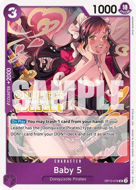 Baby 5 (Judge Pack Vol. 5) #op10-076 – One Piece Promotion Cards