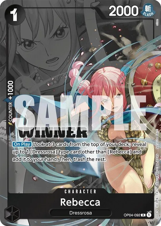 Rebecca (Winner Pack 2025 Vol. 2) #op4-092 – One Piece Promotion Cards
