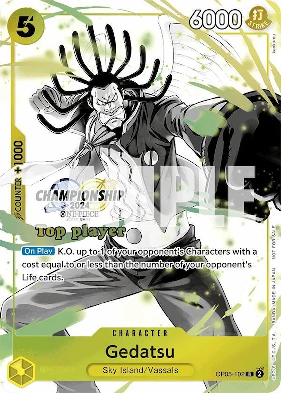 Gedatsu (Championship 2024 Top Player Pack Vol. 2) #op5-102 – One Piece Promotion Cards