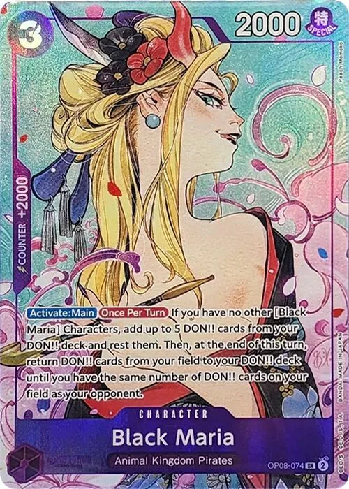 Black Maria (Illustration Box Vol.2) #op8-074 – One Piece Promotion Cards