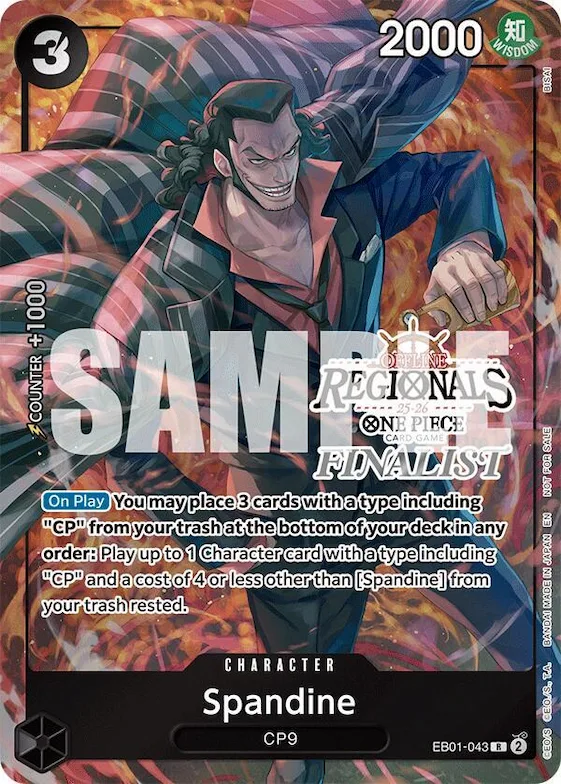 Spandine (Offline Regional Finalist Card Set 2025 Vol.1) #eb1-043 – One Piece Promotion Cards