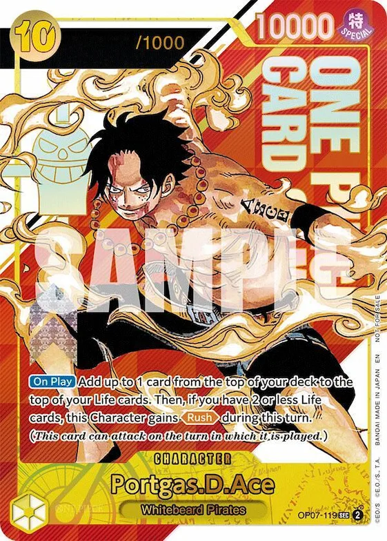 Portgas.D.Ace (Serial Numbered) #op7-119 – One Piece Promotion Cards