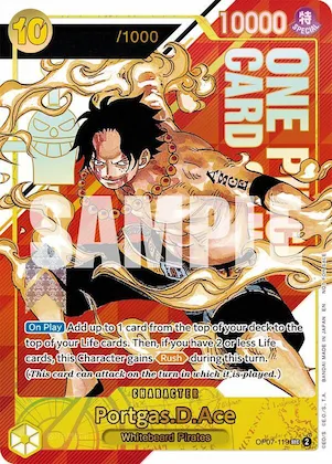 Portgas.D.Ace (Serial Numbered) #op7-119 – One Piece Promotion Cards