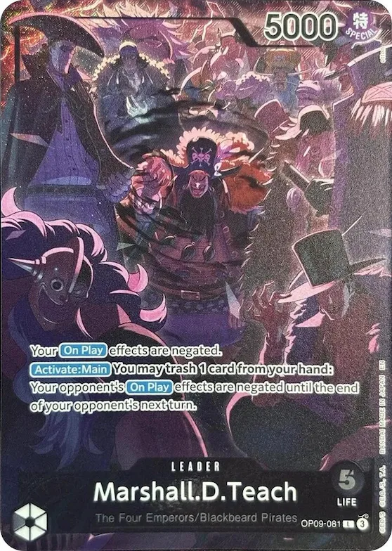 Marshall.D.Teach (English Version 2nd Anniversary Set) #op9-081 – One Piece Promotion Cards