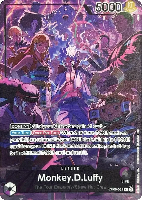 Monkey.D.Luffy (English Version 2nd Anniversary Set) #op9-061 – One Piece Promotion Cards