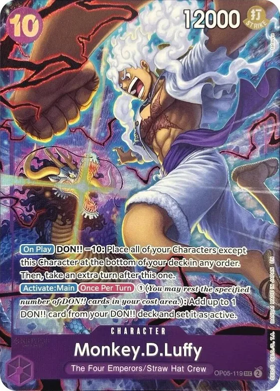 Monkey.D.Luffy (119) (English Version 2nd Anniversary Set) #op5-119 – One Piece Promotion Cards