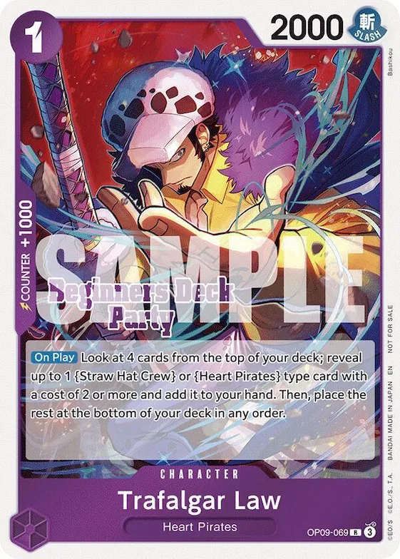 Trafalgar Law (Beginners Deck Party [ST-23] - [ST-28] Participation Pack) #op9-069 – One Piece Promotion Cards