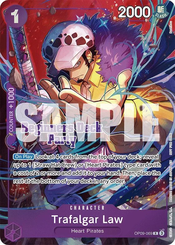 Trafalgar Law (Beginners Deck Party [ST-23] - [ST-28] Winner Pack) #op9-069 – One Piece Promotion Cards