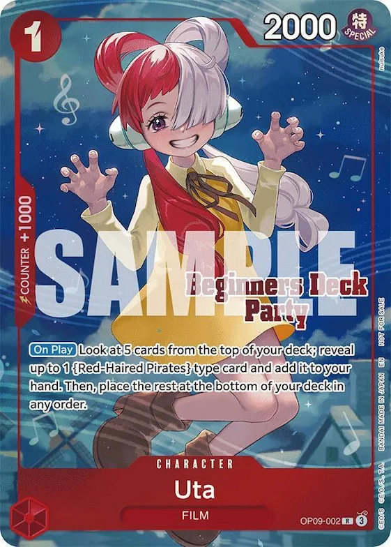 Uta (Beginners Deck Party [ST-23] - [ST-28] Winner Pack) #op9-002 – One Piece Promotion Cards