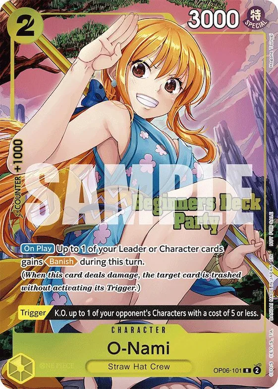 O-Nami (Beginners Deck Party [ST-23] - [ST-28] Winner Pack) #op6-101 – One Piece Promotion Cards