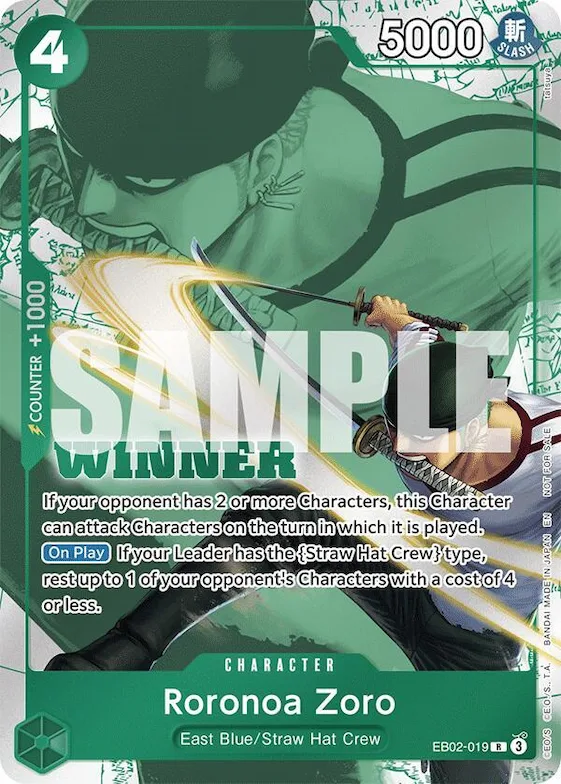 Roronoa Zoro (Winner Pack 2025 Vol. 3) #eb2-019 – One Piece Promotion Cards