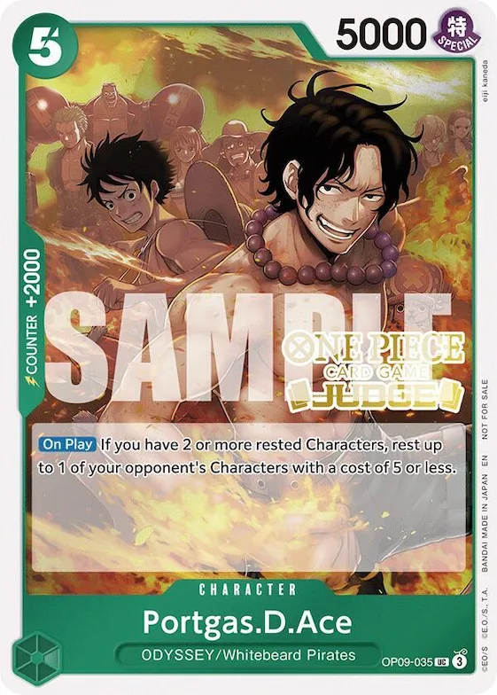 Portgas.D.Ace (Judge Pack Vol. 6) #op9-035 – One Piece Promotion Cards