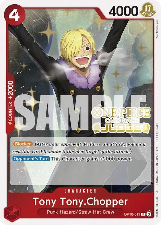 Tony Tony.Chopper (Judge Pack Vol. 6) #op10-011 – One Piece Promotion Cards