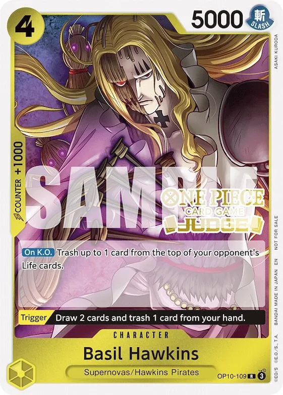 Basil Hawkins (Judge Pack Vol. 6) #op10-109 – One Piece Promotion Cards