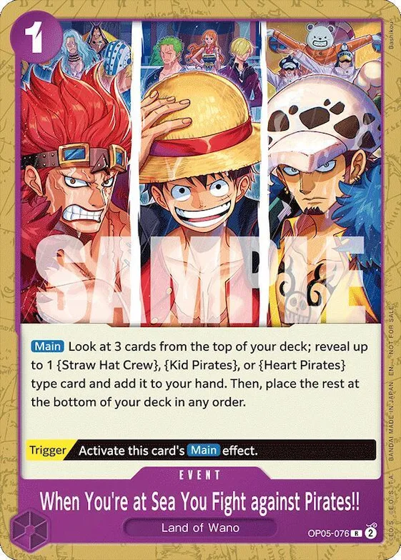 When You're at Sea You Fight against Pirates!! (2025 Pirates League Store Qualifier) #op5-076 – One Piece Promotion Cards